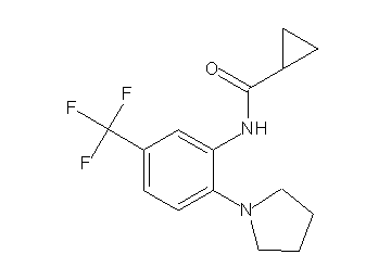 N-[2-(1-pyrrolidinyl)-5-(trifluoromethyl)phenyl]cyclopropanecarboxamide