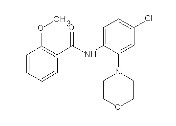 N-[4-chloro-2-(4-morpholinyl)phenyl]-2-methoxybenzamide