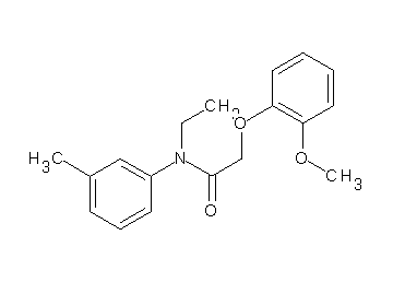N-ethyl-2-(2-methoxyphenoxy)-N-(3-methylphenyl)acetamide