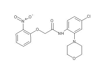 N-[4-chloro-2-(4-morpholinyl)phenyl]-2-(2-nitrophenoxy)acetamide