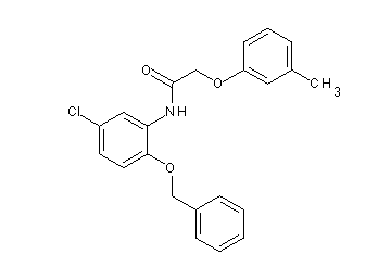 N-[2-(benzyloxy)-5-chlorophenyl]-2-(3-methylphenoxy)acetamide