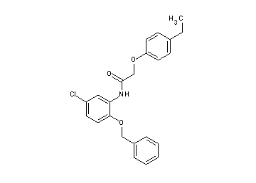 N-[2-(benzyloxy)-5-chlorophenyl]-2-(4-ethylphenoxy)acetamide