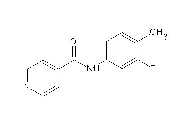 N-(3-fluoro-4-methylphenyl)isonicotinamide
