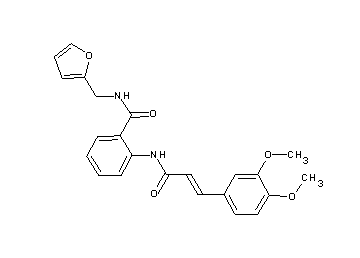 2-{[3-(3,4-dimethoxyphenyl)acryloyl]amino}-N-(2-furylmethyl)benzamide