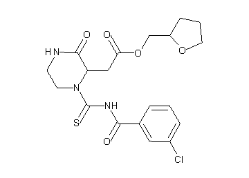 tetrahydro-2-furanylmethyl (1-{[(3-chlorobenzoyl)amino]carbonothioyl}-3-oxo-2-piperazinyl)acetate