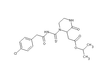 isopropyl [1-({[(4-chlorophenyl)acetyl]amino}carbonothioyl)-3-oxo-2-piperazinyl]acetate