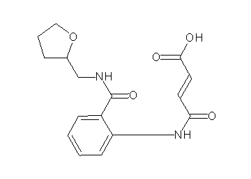 4-oxo-4-[(2-{[(tetrahydro-2-furanylmethyl)amino]carbonyl}phenyl)amino]-2-butenoic acid