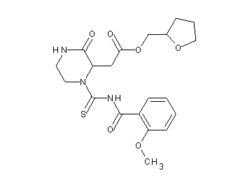tetrahydro-2-furanylmethyl (1-{[(2-methoxybenzoyl)amino]carbonothioyl}-3-oxo-2-piperazinyl)acetate
