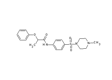 N-{4-[(4-methyl-1-piperazinyl)sulfonyl]phenyl}-2-phenoxypropanamide
