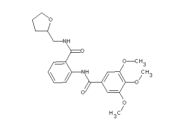 3,4,5-trimethoxy-N-(2-{[(tetrahydro-2-furanylmethyl)amino]carbonyl}phenyl)benzamide