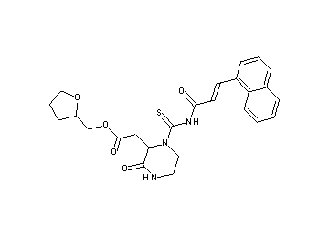 tetrahydro-2-furanylmethyl [1-({[3-(1-naphthyl)acryloyl]amino}carbonothioyl)-3-oxo-2-piperazinyl]acetate