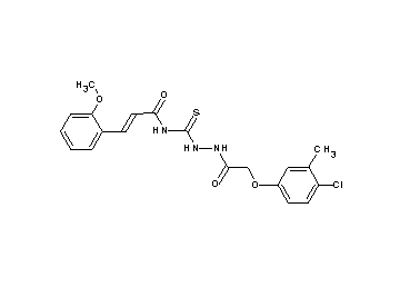N-({2-[(4-chloro-3-methylphenoxy)acetyl]hydrazino}carbonothioyl)-3-(2-methoxyphenyl)acrylamide