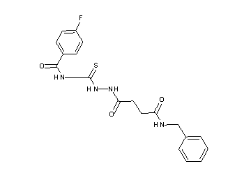 N-({2-[4-(benzylamino)-4-oxobutanoyl]hydrazino}carbonothioyl)-4-fluorobenzamide