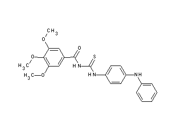 N-{[(4-anilinophenyl)amino]carbonothioyl}-3,4,5-trimethoxybenzamide - Click Image to Close
