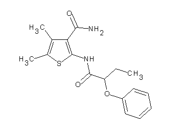 4,5-dimethyl-2-[(2-phenoxybutanoyl)amino]-3-thiophenecarboxamide