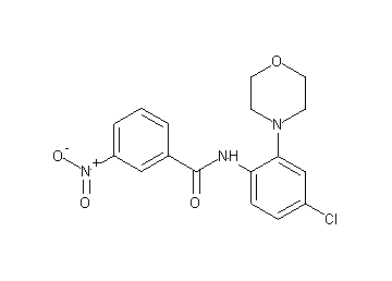 N-[4-chloro-2-(4-morpholinyl)phenyl]-3-nitrobenzamide