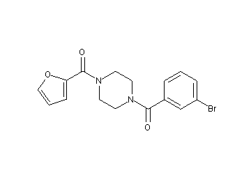 1-(3-bromobenzoyl)-4-(2-furoyl)piperazine