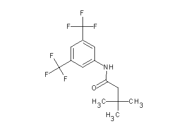 N-[3,5-bis(trifluoromethyl)phenyl]-3,3-dimethylbutanamide