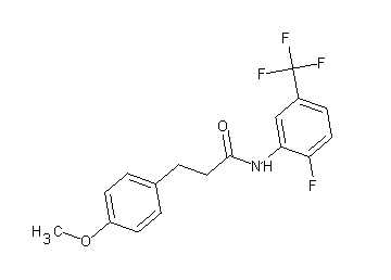 N-[2-fluoro-5-(trifluoromethyl)phenyl]-3-(4-methoxyphenyl)propanamide