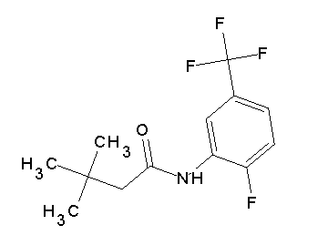 N-[2-fluoro-5-(trifluoromethyl)phenyl]-3,3-dimethylbutanamide