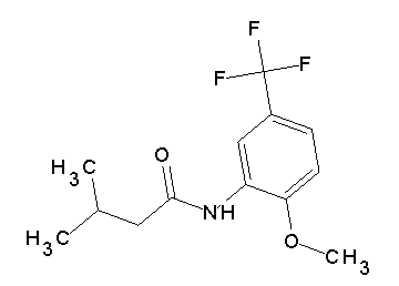 N-[2-methoxy-5-(trifluoromethyl)phenyl]-3-methylbutanamide