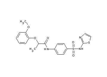 2-(2-methoxyphenoxy)-N-{4-[(1,3-thiazol-2-ylamino)sulfonyl]phenyl}propanamide