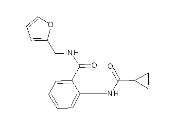 2-[(cyclopropylcarbonyl)amino]-N-(2-furylmethyl)benzamide