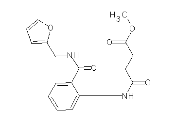 methyl 4-[(2-{[(2-furylmethyl)amino]carbonyl}phenyl)amino]-4-oxobutanoate