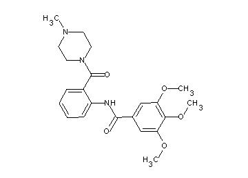3,4,5-trimethoxy-N-{2-[(4-methyl-1-piperazinyl)carbonyl]phenyl}benzamide - Click Image to Close