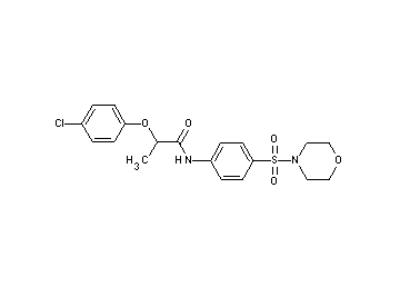 2-(4-chlorophenoxy)-N-[4-(4-morpholinylsulfonyl)phenyl]propanamide