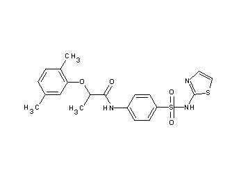 2-(2,5-dimethylphenoxy)-N-{4-[(1,3-thiazol-2-ylamino)sulfonyl]phenyl}propanamide