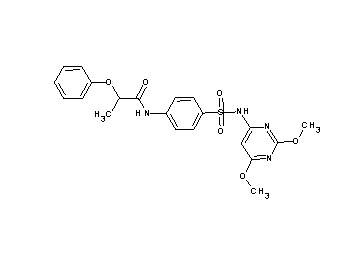 N-(4-{[(2,6-dimethoxy-4-pyrimidinyl)amino]sulfonyl}phenyl)-2-phenoxypropanamide