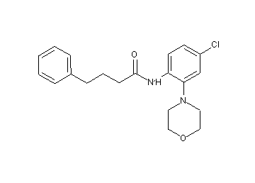 N-[4-chloro-2-(4-morpholinyl)phenyl]-4-phenylbutanamide