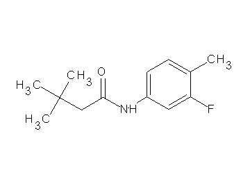 N-(3-fluoro-4-methylphenyl)-3,3-dimethylbutanamide N-(3-fluoro-4-methylphenyl)-3,3-dimethylbutanamide