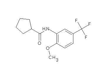 N-[2-methoxy-5-(trifluoromethyl)phenyl]cyclopentanecarboxamide