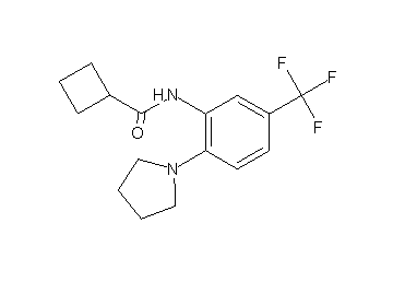 N-[2-(1-pyrrolidinyl)-5-(trifluoromethyl)phenyl]cyclobutanecarboxamide