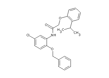 N-[2-(benzyloxy)-5-chlorophenyl]-2-(2-isopropylphenoxy)acetamide