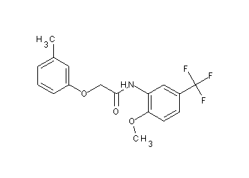 N-[2-methoxy-5-(trifluoromethyl)phenyl]-2-(3-methylphenoxy)acetamide