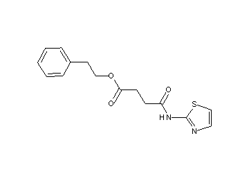 2-phenylethyl 4-oxo-4-(1,3-thiazol-2-ylamino)butanoate