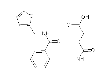 4-[(2-{[(2-furylmethyl)amino]carbonyl}phenyl)amino]-4-oxobutanoic acid