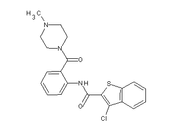 3-chloro-N-{2-[(4-methyl-1-piperazinyl)carbonyl]phenyl}-1-benzothiophene-2-carboxamide