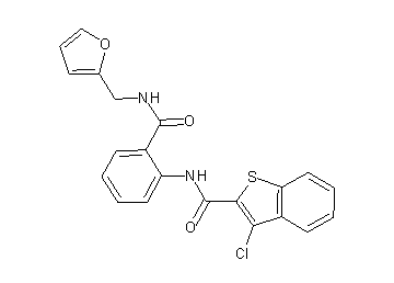3-chloro-N-(2-{[(2-furylmethyl)amino]carbonyl}phenyl)-1-benzothiophene-2-carboxamide