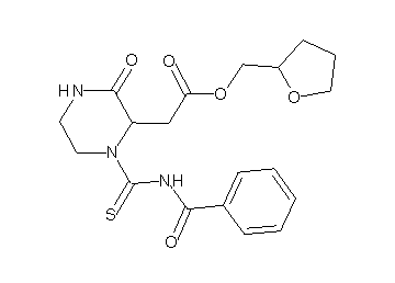 tetrahydro-2-furanylmethyl {1-[(benzoylamino)carbonothioyl]-3-oxo-2-piperazinyl}acetate