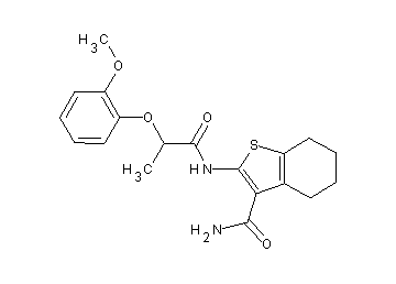 2-{[2-(2-methoxyphenoxy)propanoyl]amino}-4,5,6,7-tetrahydro-1-benzothiophene-3-carboxamide