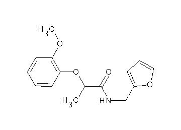 N-(2-furylmethyl)-2-(2-methoxyphenoxy)propanamide