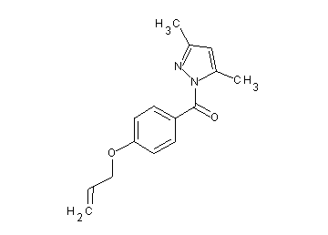 1-[4-(allyloxy)benzoyl]-3,5-dimethyl-1H-pyrazole