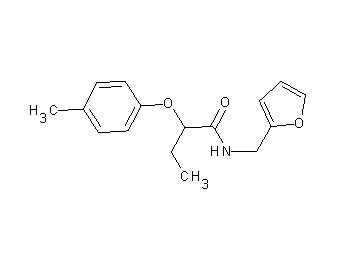 N-(2-furylmethyl)-2-(4-methylphenoxy)butanamide