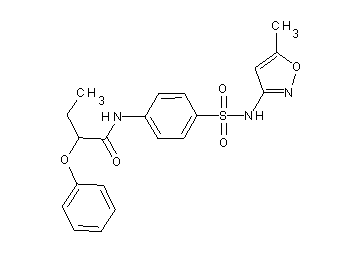 N-(4-{[(5-methyl-3-isoxazolyl)amino]sulfonyl}phenyl)-2-phenoxybutanamide
