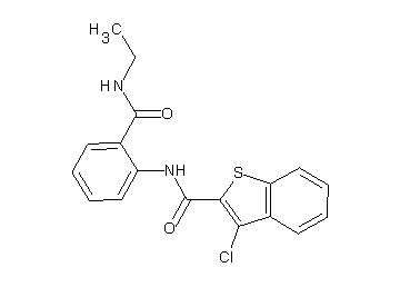 3-chloro-N-{2-[(ethylamino)carbonyl]phenyl}-1-benzothiophene-2-carboxamide - Click Image to Close
