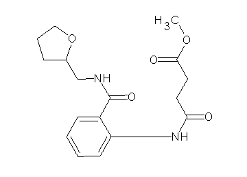 methyl 4-oxo-4-[(2-{[(tetrahydro-2-furanylmethyl)amino]carbonyl}phenyl)amino]butanoate